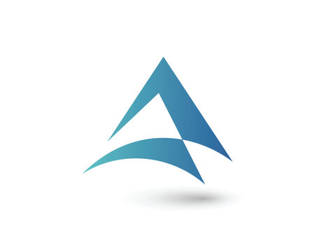 Abstract Modern Letter A Logo Design