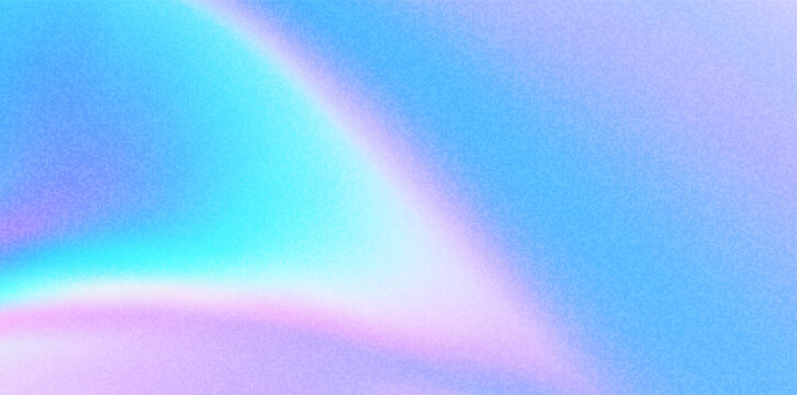Hologram pattern wave background. Gradient paper foil backdrop. Hologram liquid gradient. Foil paper iridescent effect. Blue pink fluid surface. Y2k glitter bg. Rainbow, aurora, nacre texture vector