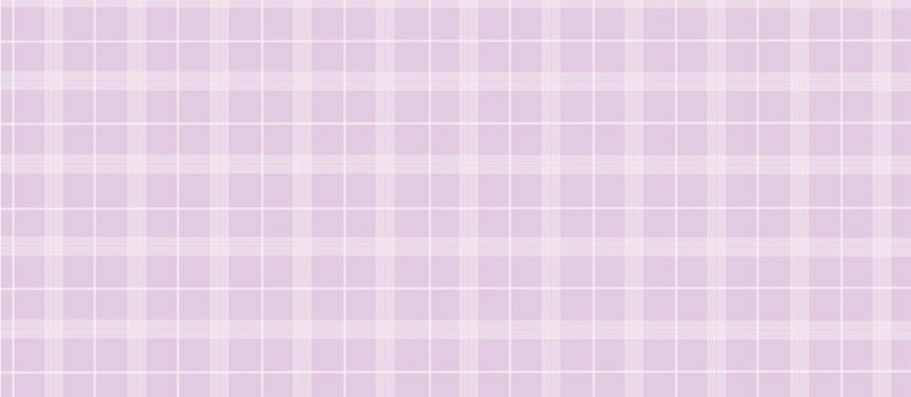 Purple plaid picnic print light background vector illustration.	