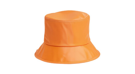 Fototapeta premium An orange bucket hat on transparent background