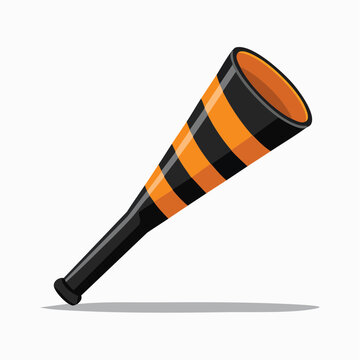 Orange and Black Striped Party Horn