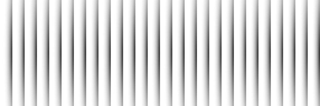 Abstract 3D Vertical Cylindrical Pattern Background with Soft Grey Gradient Shadows for Modern Minimalist Design