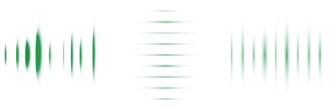 Abstract Green Digital Signal Patterns Representing Data Flow and Frequency Analysis for Technology Backgrounds