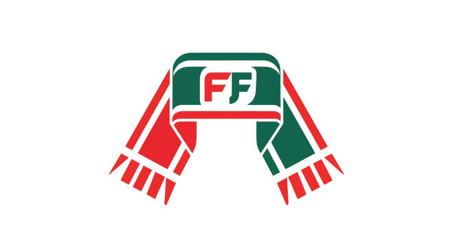 Red Green Scarf with FF Logo