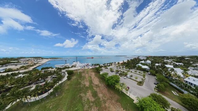 Aerial video Truman Waterfront Park USCGC Ingham Maritime Museum 2026 4k 60p