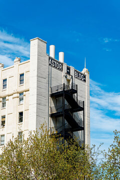 Astor Building Historic Landmark in Downtown Astoria, Oregon