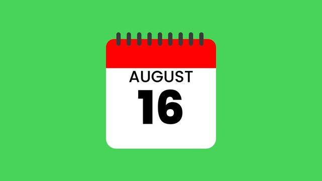 Animated Calendar Revealing National Navajo Code Talkers Day on August 16th