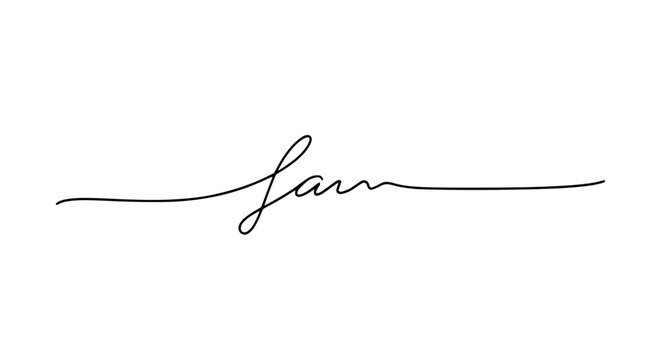 Handwritten Name "Sam" in elegant cursive script on a white background.