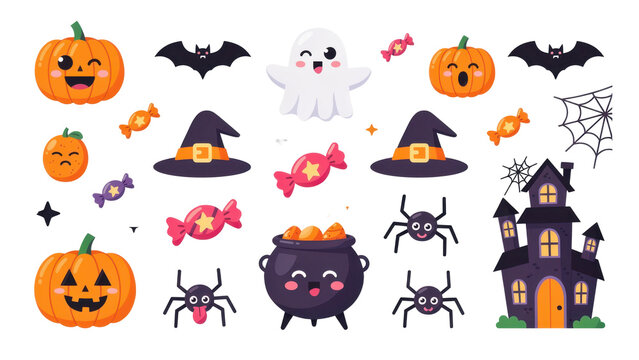 Cute Halloween Characters Collection