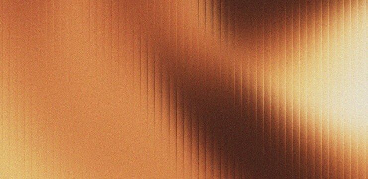 Warm copper orange abstract background with vertical ribbing and grainy noise texture ideal for industrial design concepts or luxury metallic surfaces in digital media.