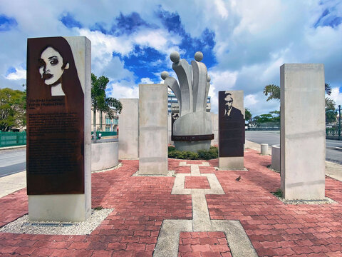Der Nationale Heldenplatz in Bridgtown auf Barbados.
