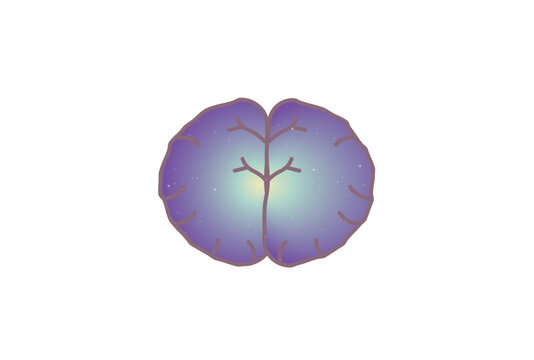 リラックス・快眠の脳イラスト
