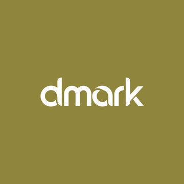 Dmark Logo Design Minimalist Typography.