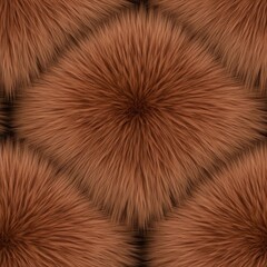 Fototapeta premium Rich Brown Fur Texture Pattern