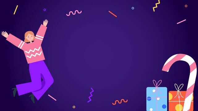 People celebrating, graphic design