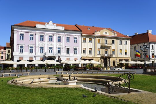Houses in the Square of the Association, Timisoara, Banat, Romania