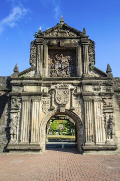 Entrance to the old Fort Santiago, Intramuros, Manila, Luzon, Philippines