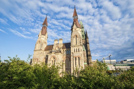 Centre Block on parliament hill,  Ottawa,  Ontario, Canada