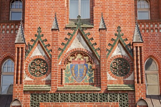 Coat of arms at the town hall of K&ouml;penick, Berlin, Germany