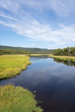 Vltava, Nov&aacute; Pec, Neuofen, Okres Prachatice, Region Jihocesk&yacute; kraj, &Scaron;umava, South Bohemia, Czech Republic