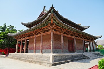 Obraz premium Wanrong Dongyue Temple, Wanrong County, Yuncheng City, Shanxi Province, China
