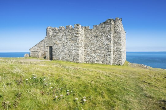 Marisco Castle, Island of Lundy, Bristol channel, Devon, England, United Kingdom