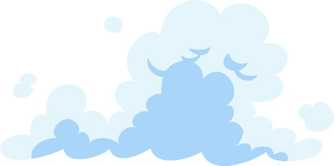 Fototapeta premium vector illustration of a cloud