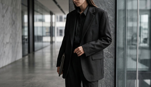 Minimalist Women Corporate Suit for Modern Business Look