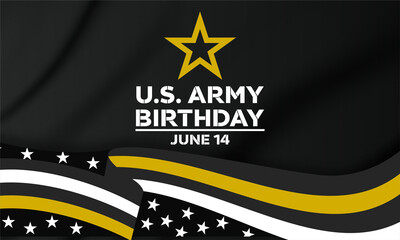 U.S. Army Birthday Tribute Artwork   June 14 Patriotic USA Graphic © edi