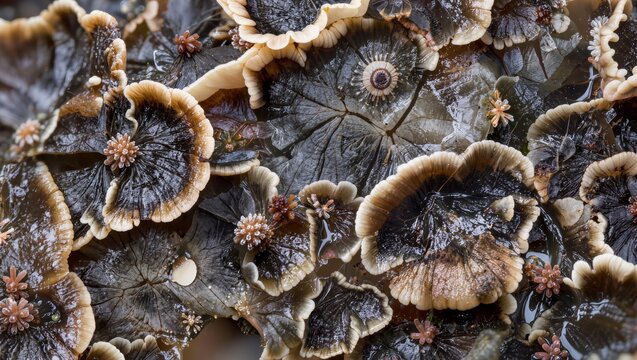 Macro Mold and Fungal Texture Background