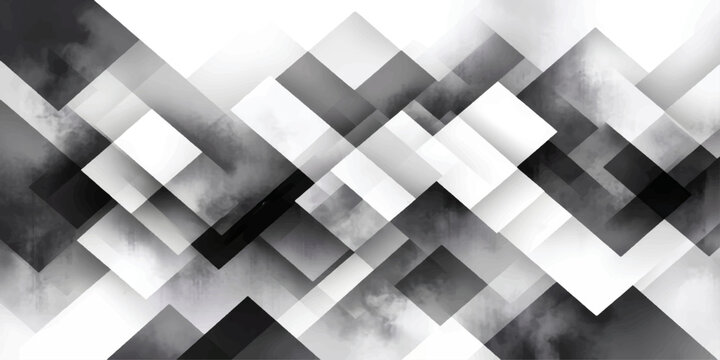 An abstract futuristic silver metal background featuring a 3d geometric pattern of grey squares and cubes for a modern technology wallpaper design
