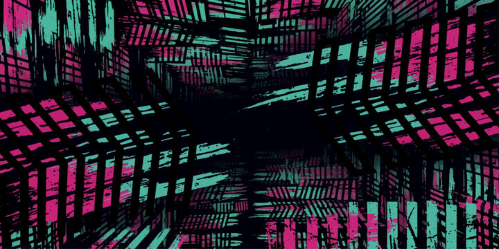 Futuristic abstract digital technology background with binary code and glowing computer data pattern