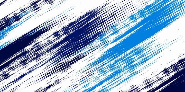 Abstract blue grunge striped background with digital grid matrix technology style vector illustration wallpaper