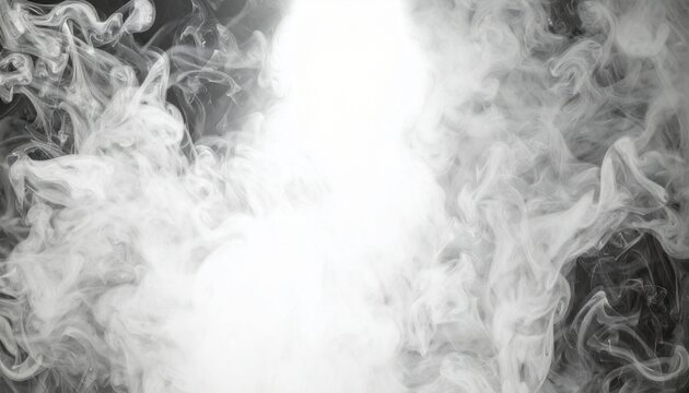 Abstract Smoke Patterns on Dark Background