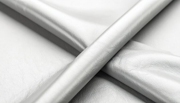 Silver Leather Texture Background, Abstract Material.