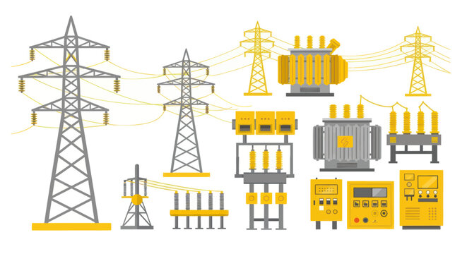 Electrical Power Transmission and Distribution Equipment Set