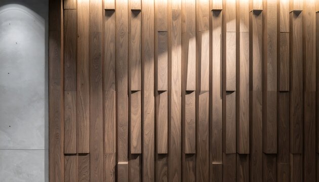 Moody low-key lighting on SHERA wood plank cladding, deep shadows between plank grooves, single soft key light from left, dramatic contrast