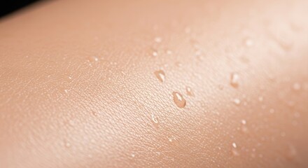 Fototapeta premium Macro shot showcasing a radiant and healthy complexion with a dewy glow. The skin texture is perfectly smooth, hydrated, and luminous, aesthetics, hydrated, cream
