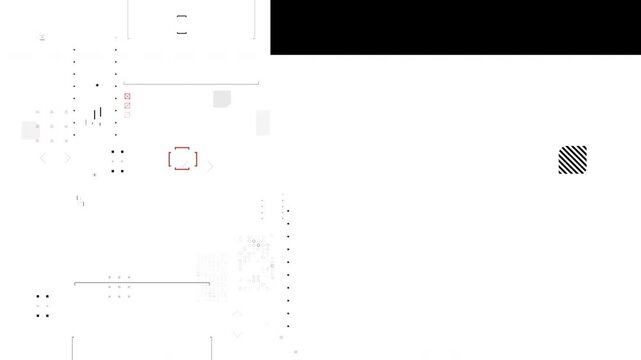 4K UHD high-speed basic geometric overlay animation featuring clean abstract interface elements, dynamic motion graphics, and modern minimal design transitions