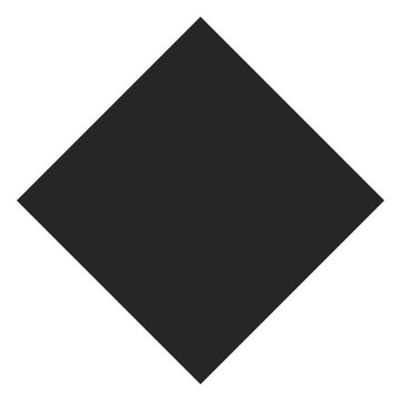 Clean black rhombus shape illustration, perfect for modern graphic design projects and geometric patterns, available on adobe stock for creative inspiration and artistic layouts