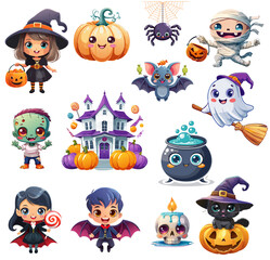 Obraz premium Cute Halloween Cilp Art