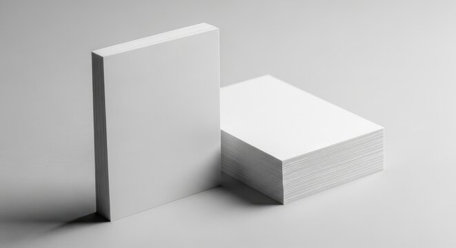 Stack of white paper sheets with one sheet standing upright stack of paper sheet of paper blank paper