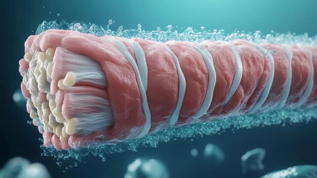 selective focus myocytes elongated structure containing actin and myosin contractile proteins
