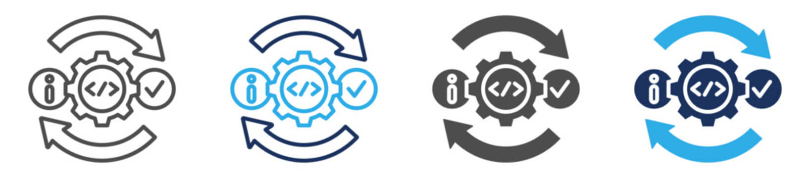 itsm icon set multi concept