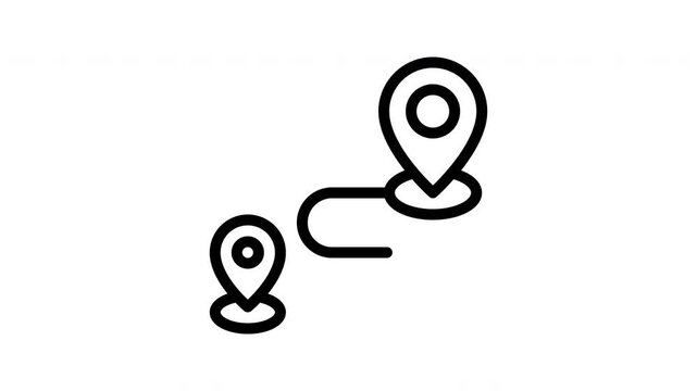 relocation minimalist stroke animation