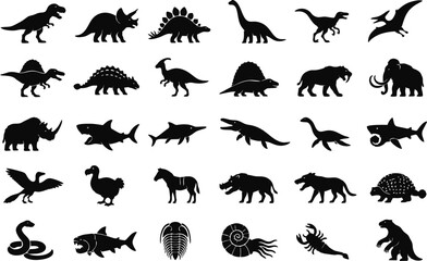 Minimalist silhouette vector style isolated on white background, perfect for logos, infographics, educational content, apps, and design projects. © AMBX Project