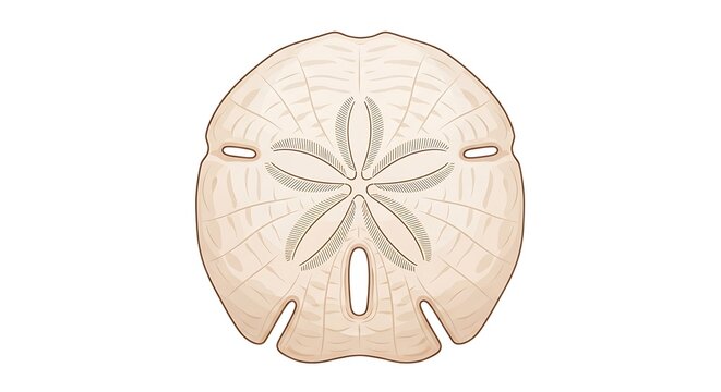 Sand dollar illustration