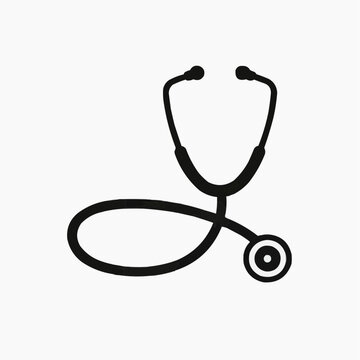 Stethoscope Silhouette SVG PNG | Medical Icon | Healthcare Cut File