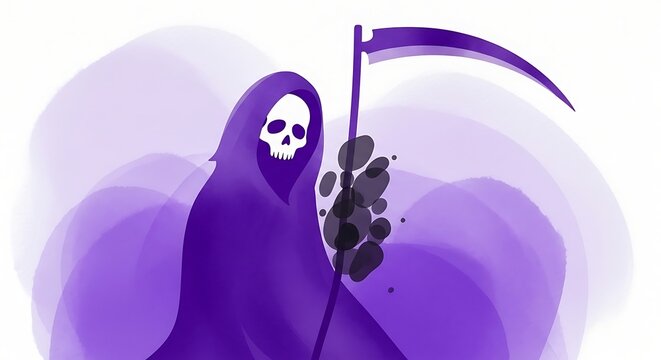 Grim reaper illustration