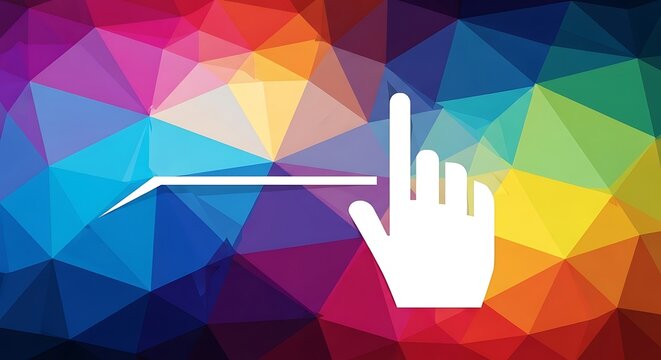 Abstract gesture icon